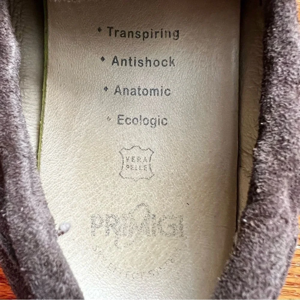 Primigi Penny Loafers Shoes Boys‎ size 38 US 5.5-6 Slip-On Suede Comfort Brown